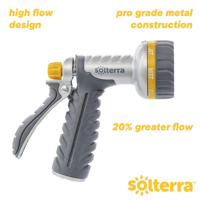 Pro Series 8-Pattern Garden Hose Nozzle with Rear Trigger