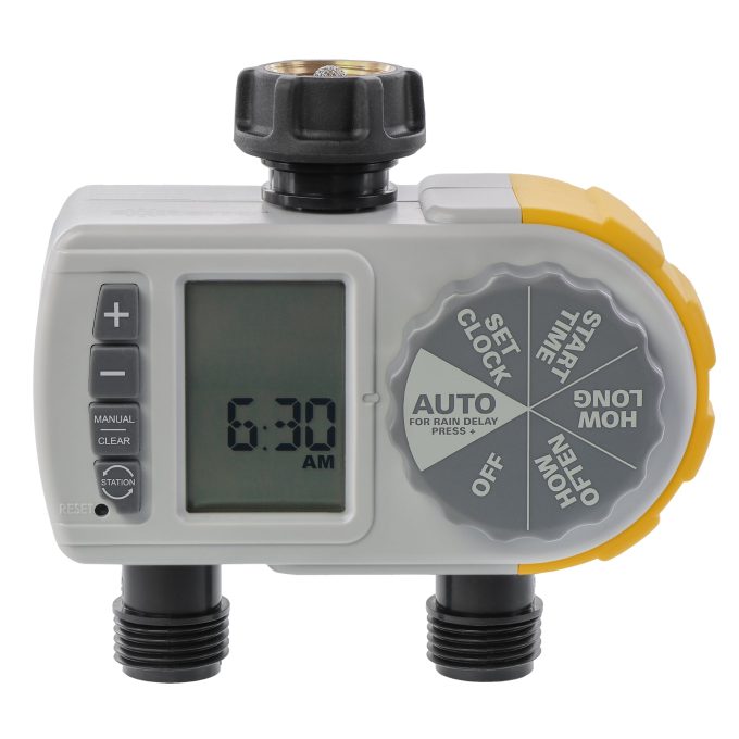 Single-Dial Two-Outlet Hose Timer