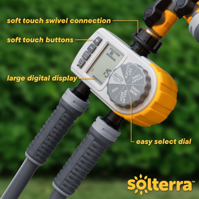 Single-Dial Two-Outlet Hose Timer