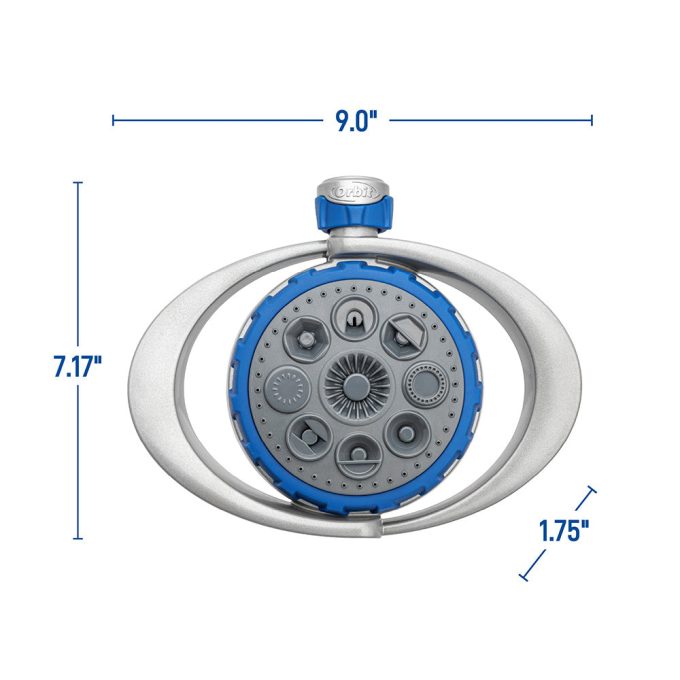 Orbit Metal 8-Pattern Turret Sprinkler