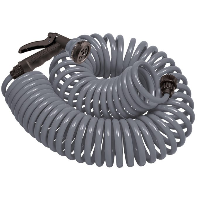 25-ft. Coil Hose with 8-Pattern Nozzle