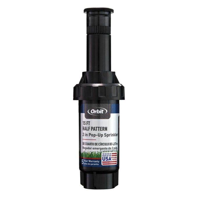 Pop-Up Spray Head Sprinklers with Plastic Nozzles