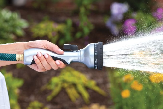 10-Pattern Turret Torch Hose Spray Nozzle, Metal