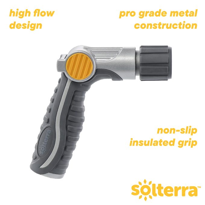 Adjustable Garden Hose Nozzle with Thumb Control
