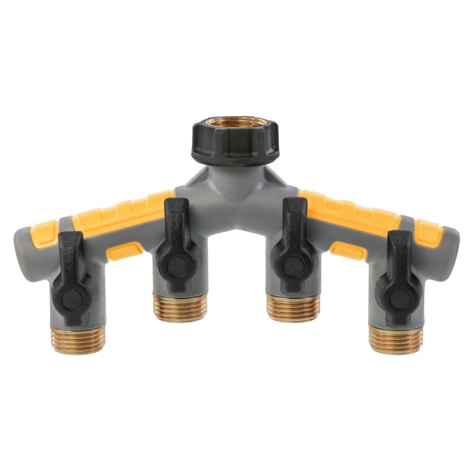 Garden Hose Manifold with Shut-offs