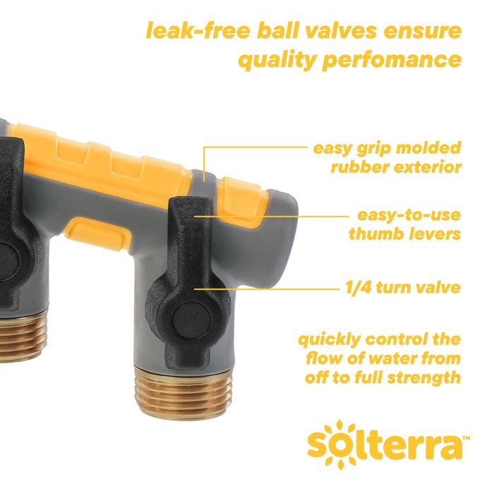 Garden Hose Manifold with Shut-offs