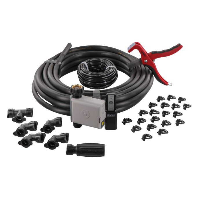 Garden Box Drip Irrigation Watering Kit with B-hyve® Smart 1-Outlet Hose Faucet Timer