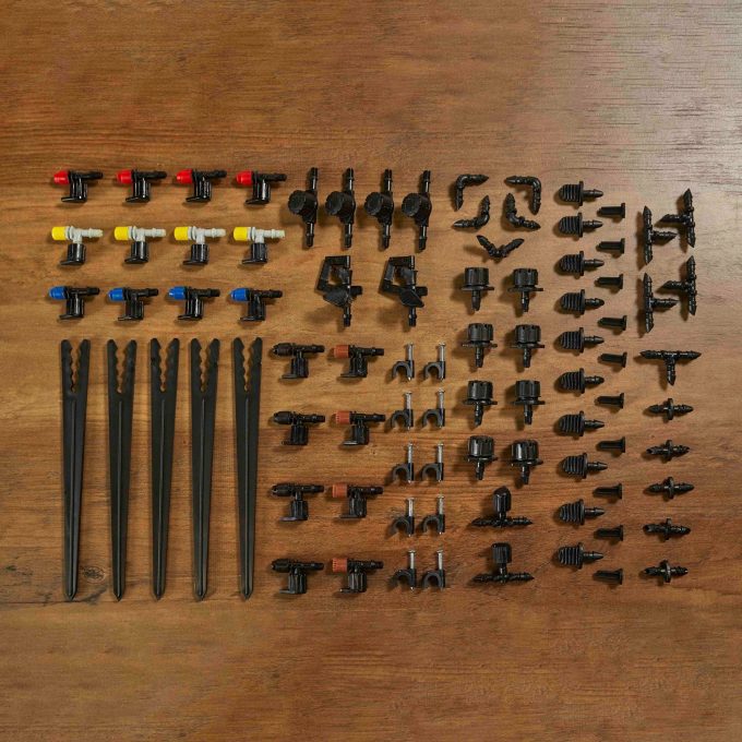 92-Piece Drip Irrigation Watering Essential Parts Kit