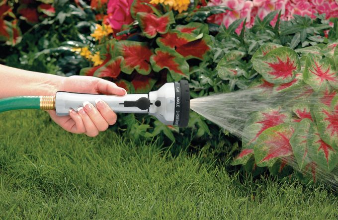 10-Pattern Turret Torch Hose Spray Nozzle, Metal