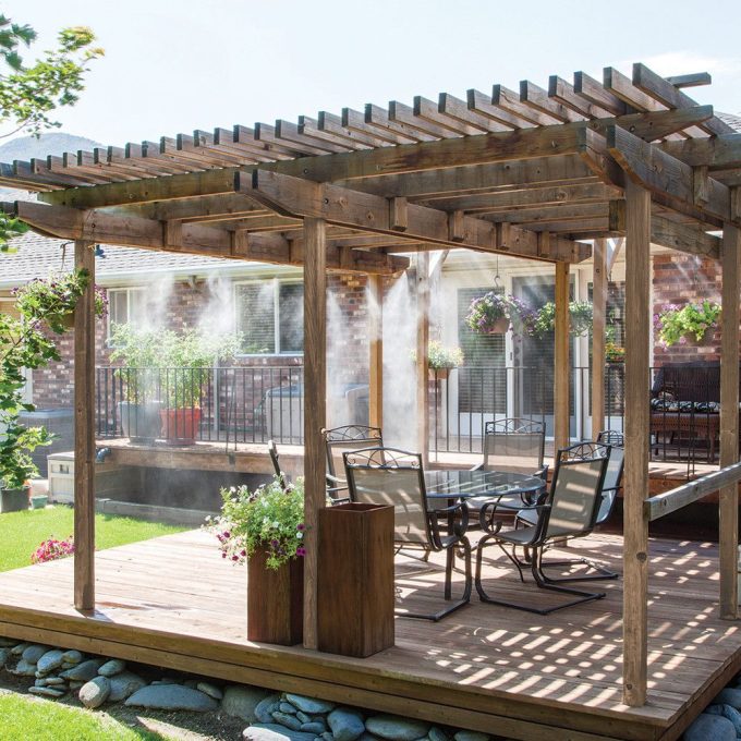 Professional 12 Ft. Brass Slip-Lok Mist Cooling System