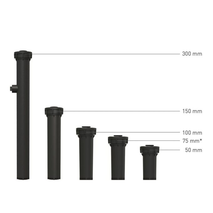 Pop-Up Spray Head Sprinklers with Adjustable Pattern Nozzles